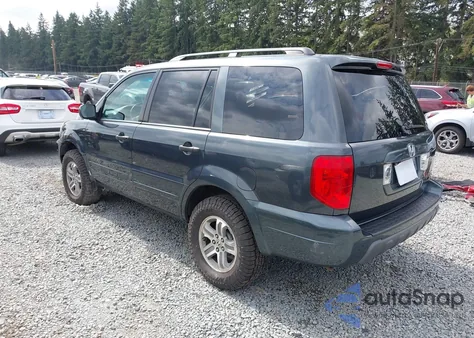 2005 Honda Pilot Ex-L из США, поврежденный, VIN 2HKYF185X5H530560